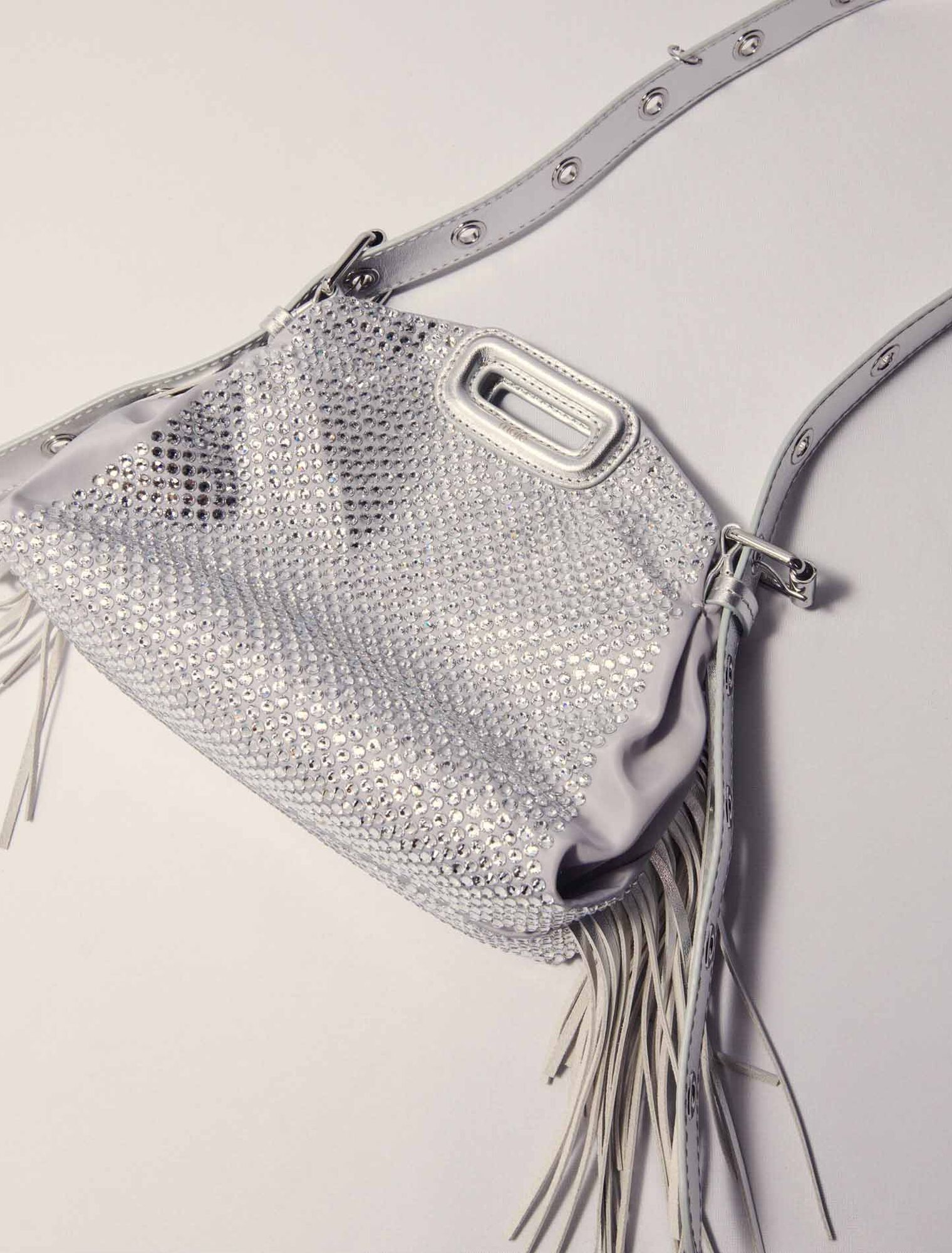 Sac Miss M Mini métal à strass