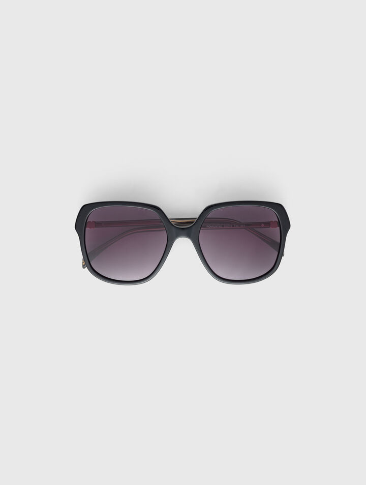 Lunettes oversize en ac&eacute;tate