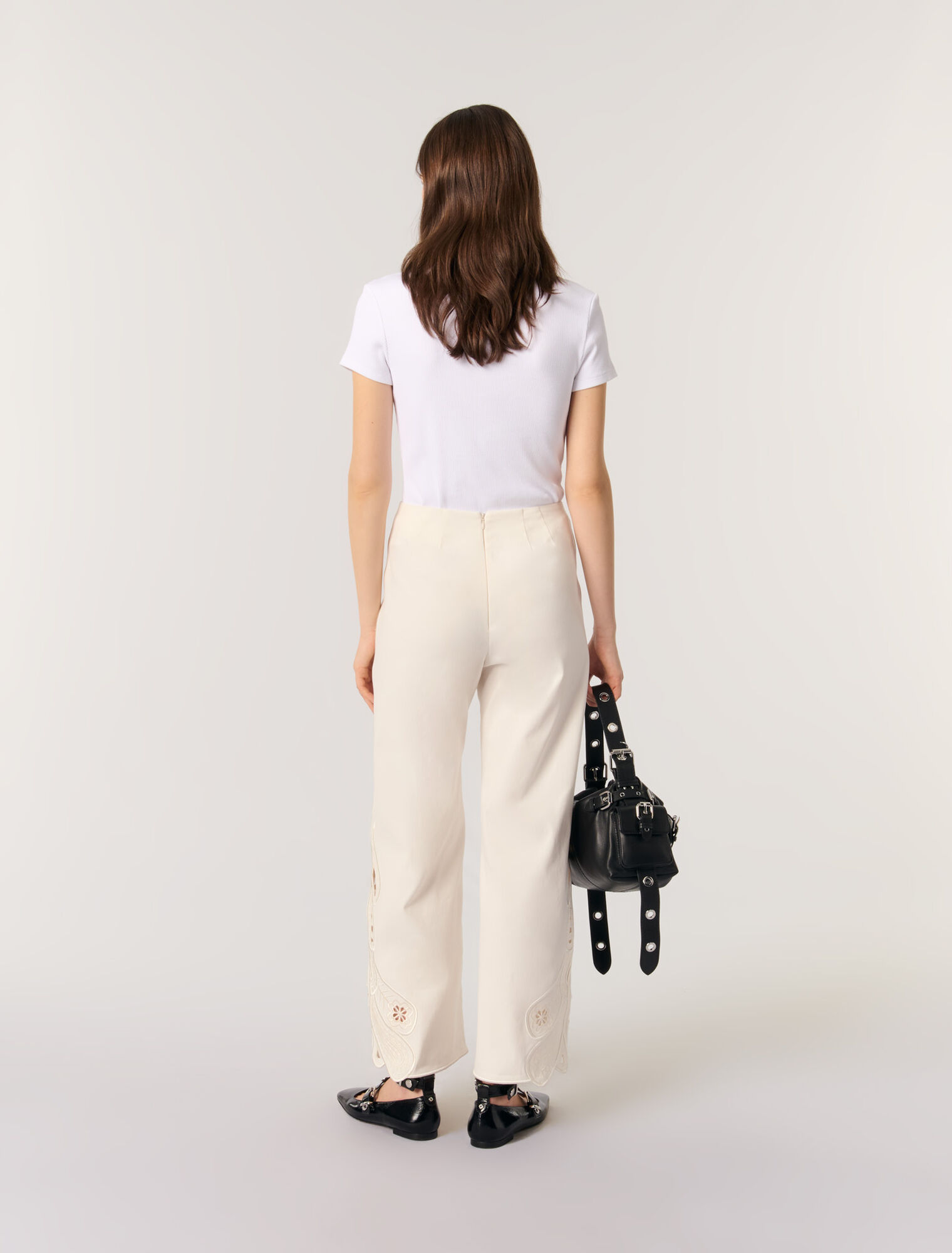 Pantalon brodé