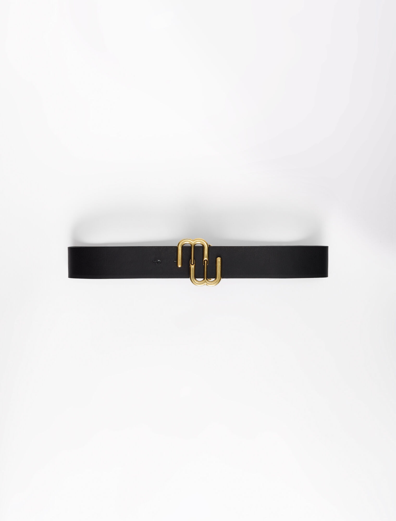 Smooth leather belt