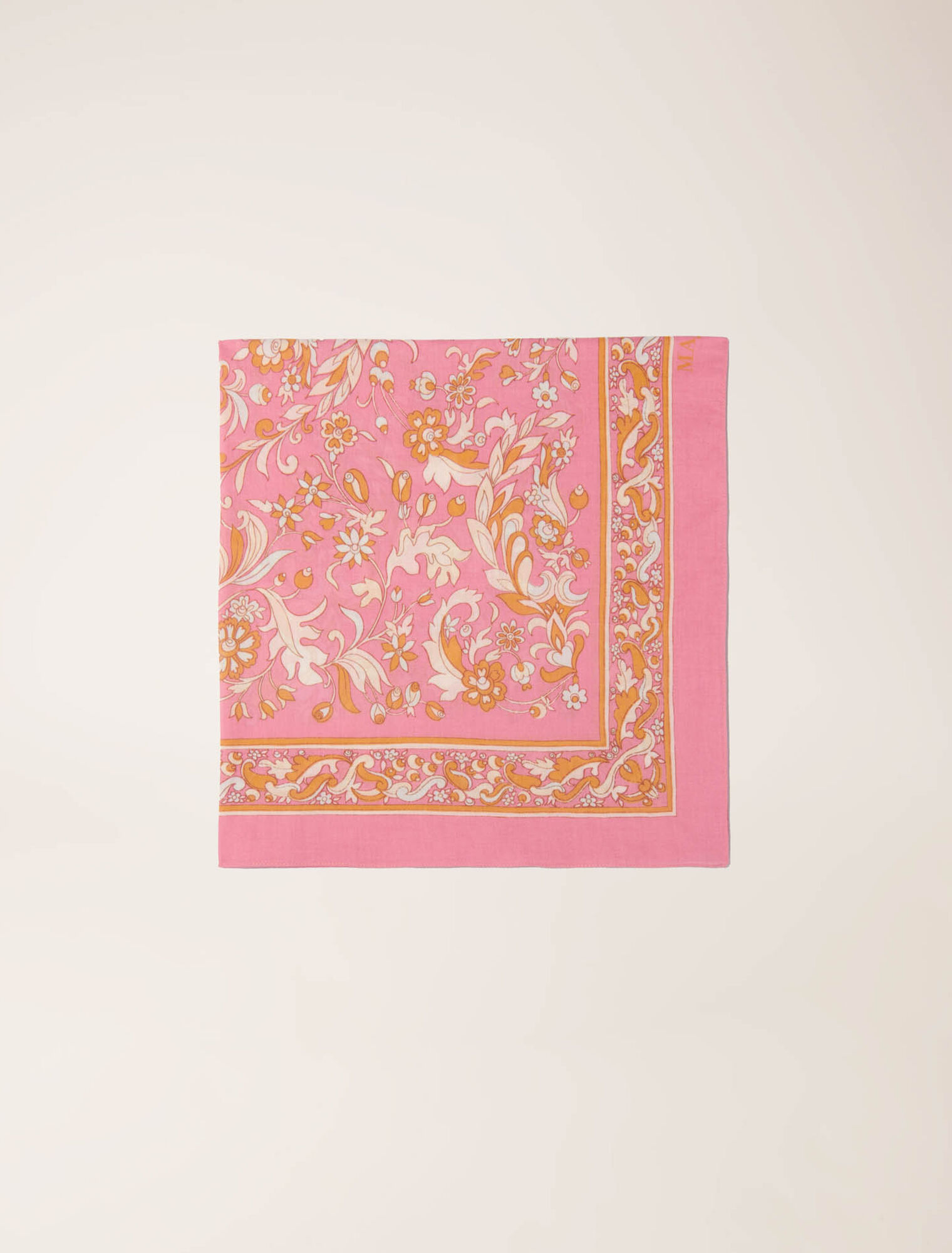 Foulard 65 x 65 imprimé fleurs