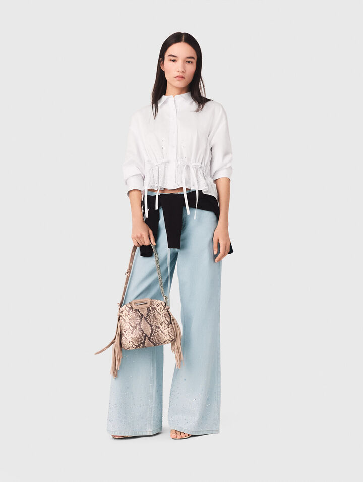 Chemise en coton avec strass