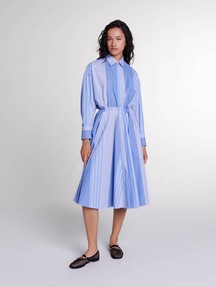 Striped patchwork dress 