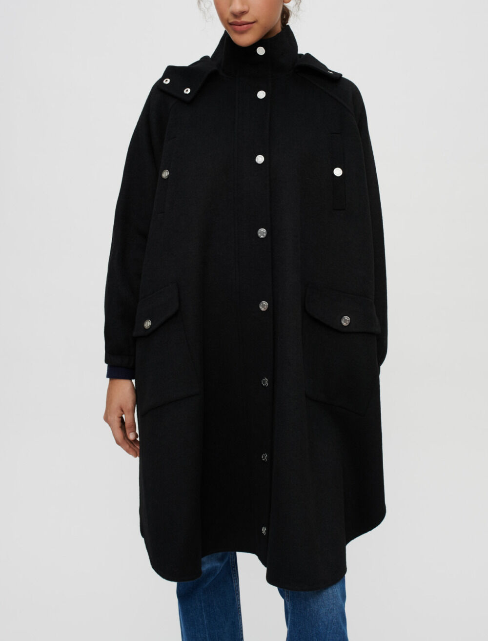 Double sided oversize coat Coats Maje
