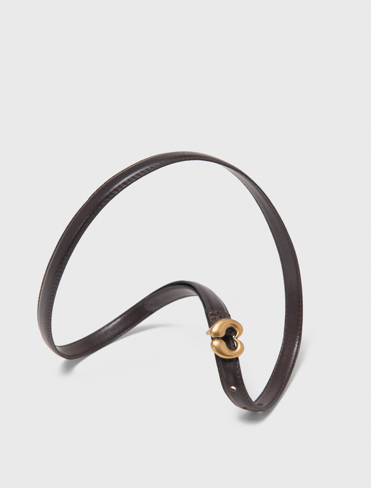 Ceinture fine en cuir
