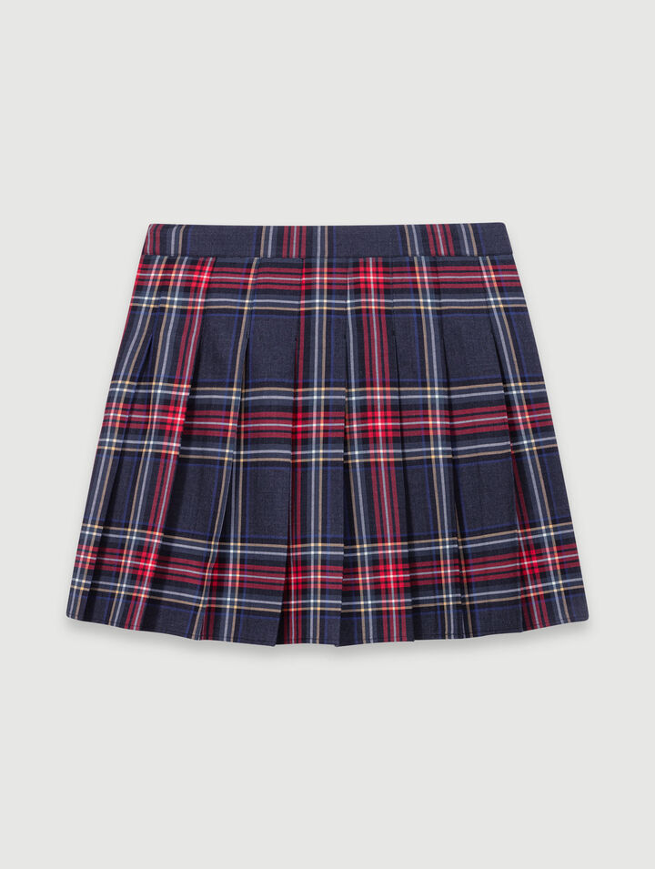 Jupe courte imprimé tartan