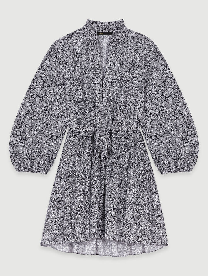 Robe courte à imprimé