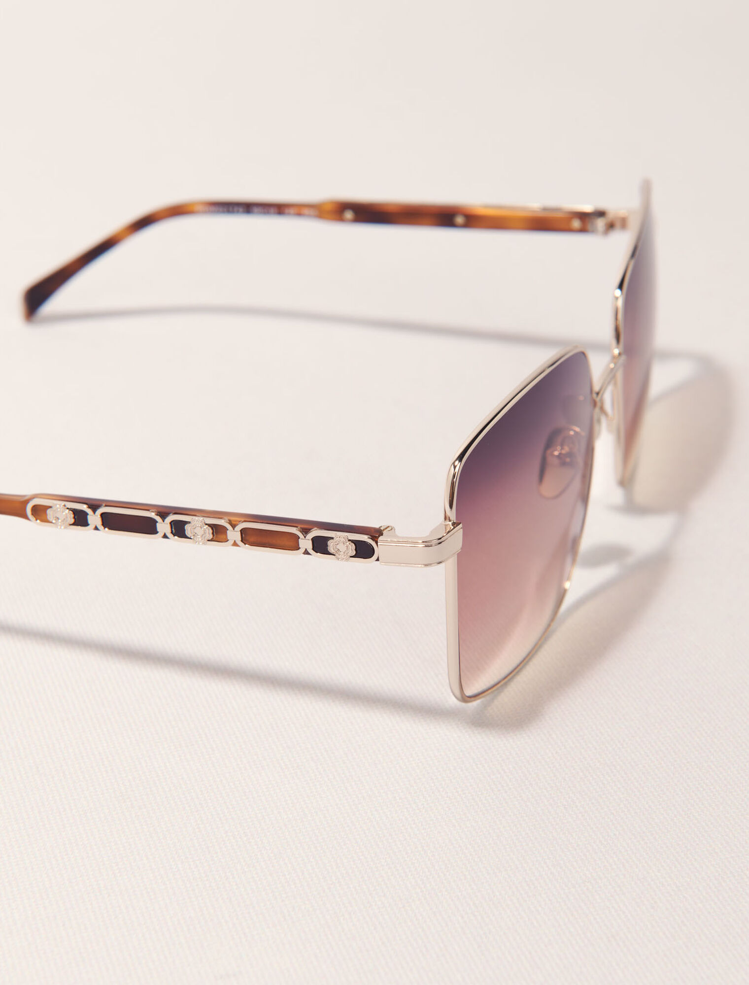 Metal mix rectangular glasses