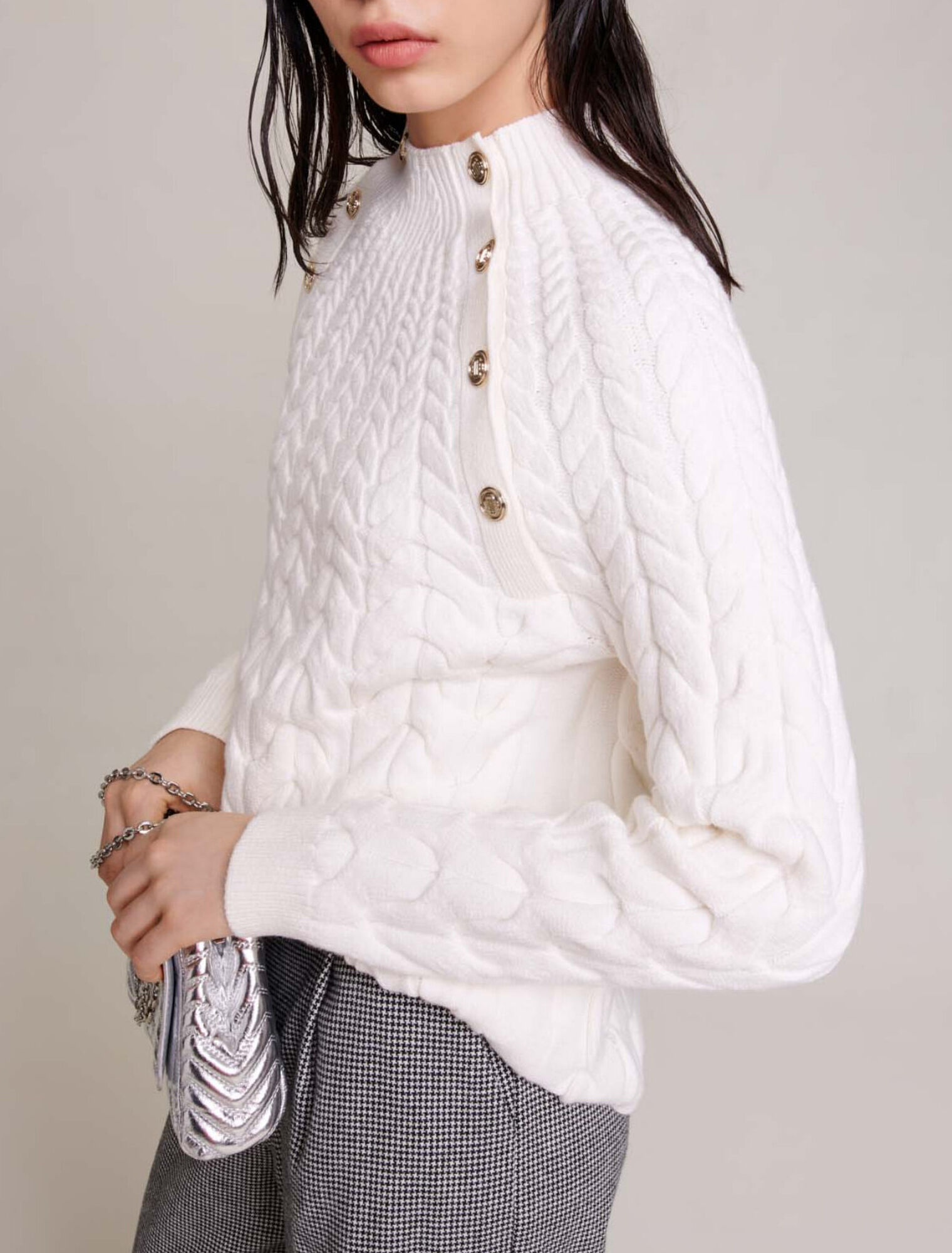 Cable knit jumper