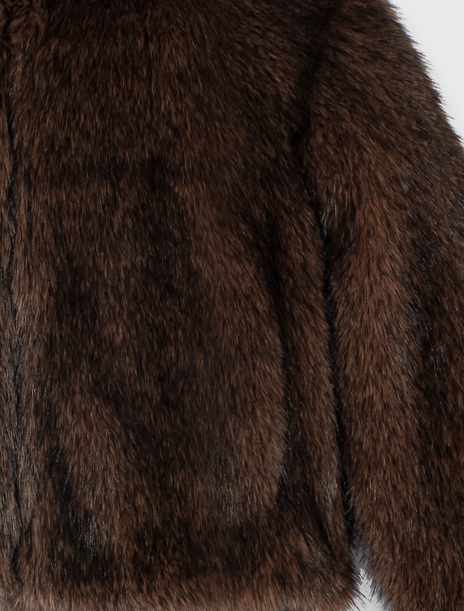 Oversized faux fur jacket