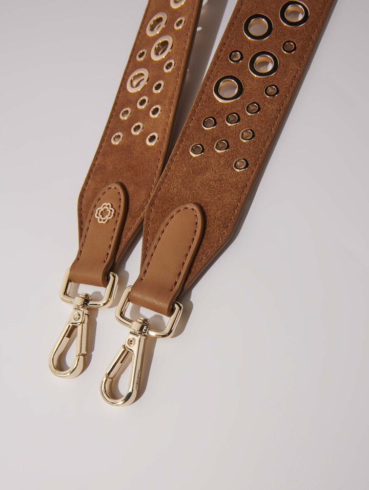 Bandoulière en suède à studs
