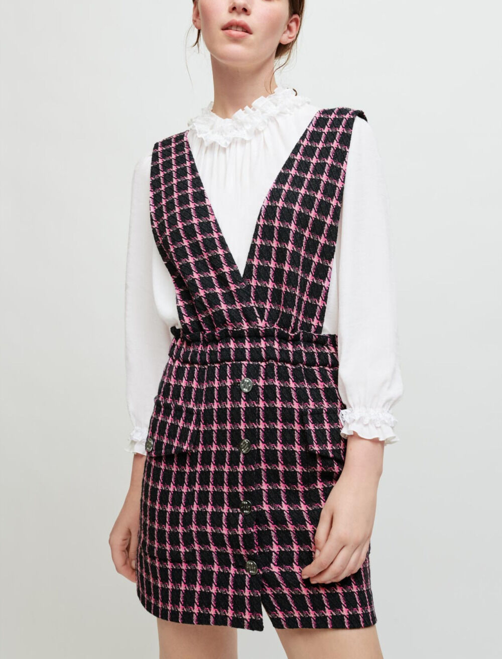 Maje robe carreaux cheap