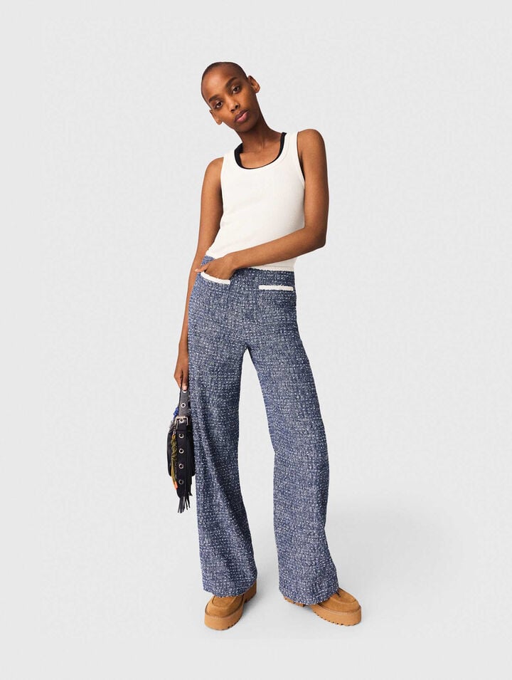 Pantalon en tweed