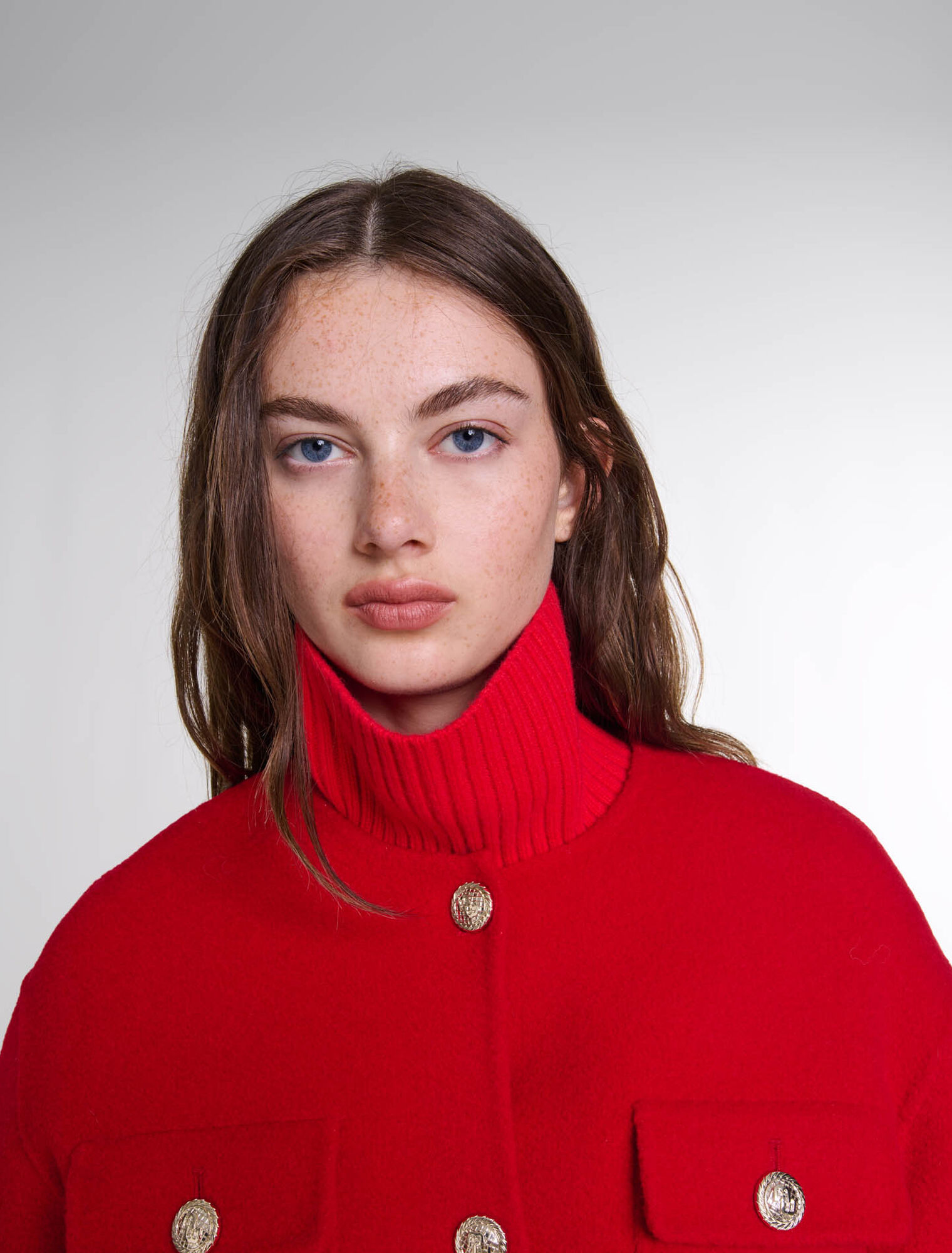 Veste double face ceinturée