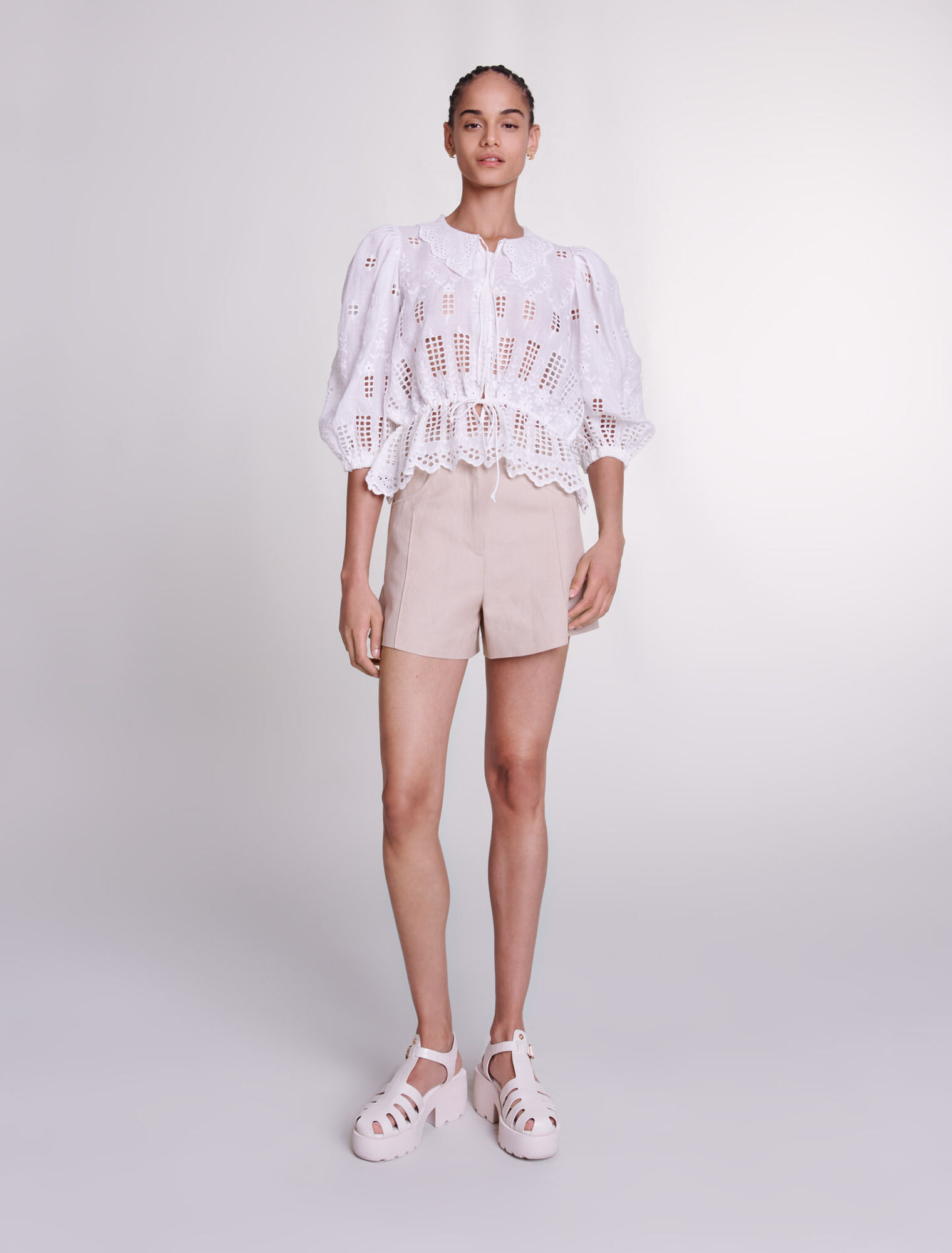 Linen shorts