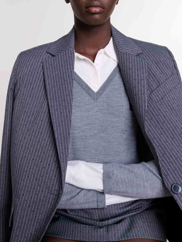 Rhinestone suit jacket