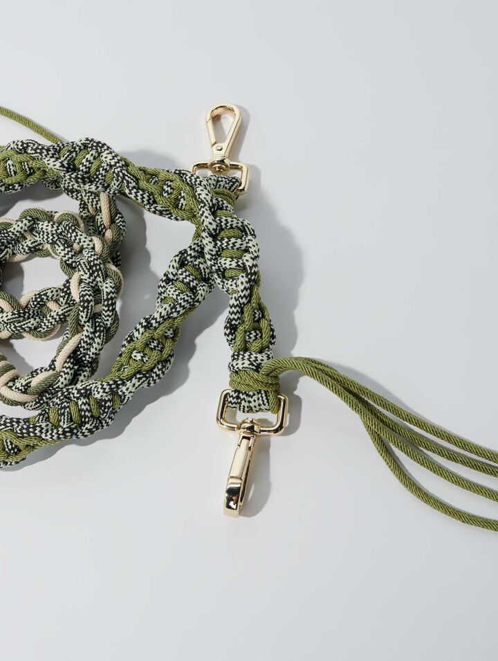 Braided shoulder strap