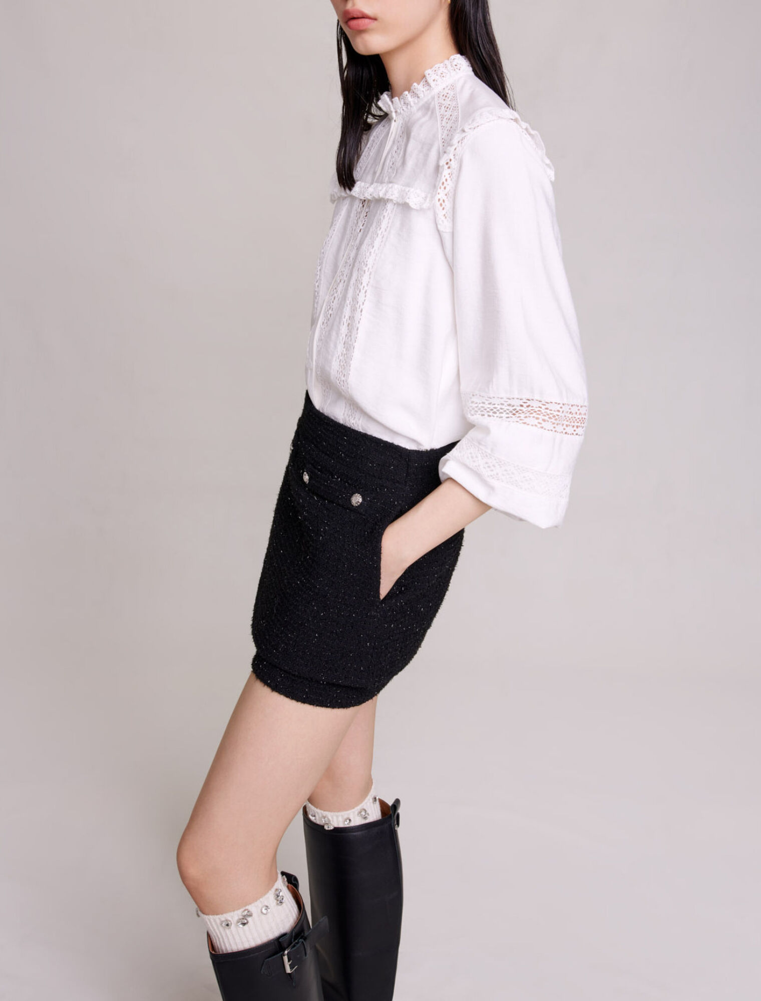 Tweed shorts