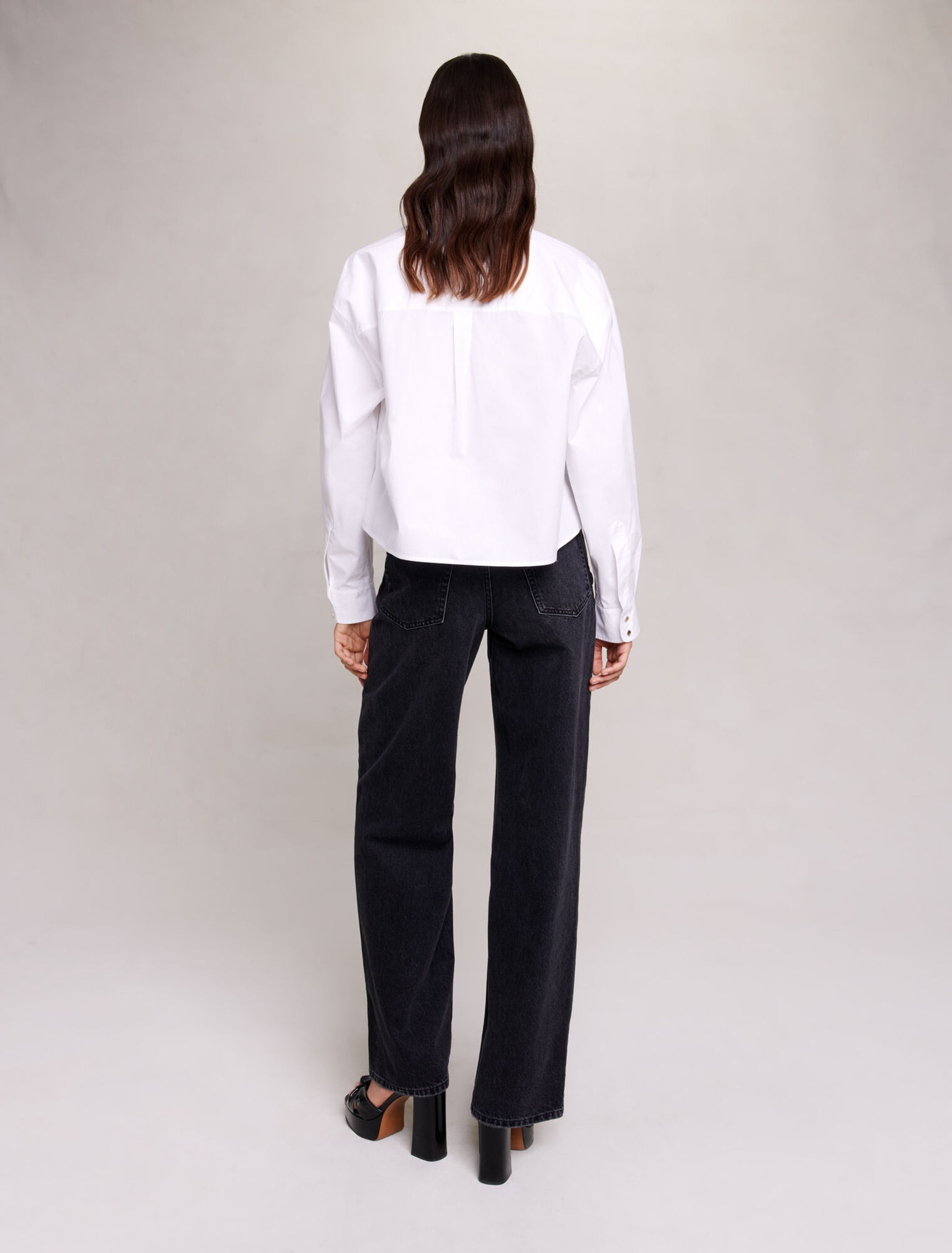 Short cotton shirt