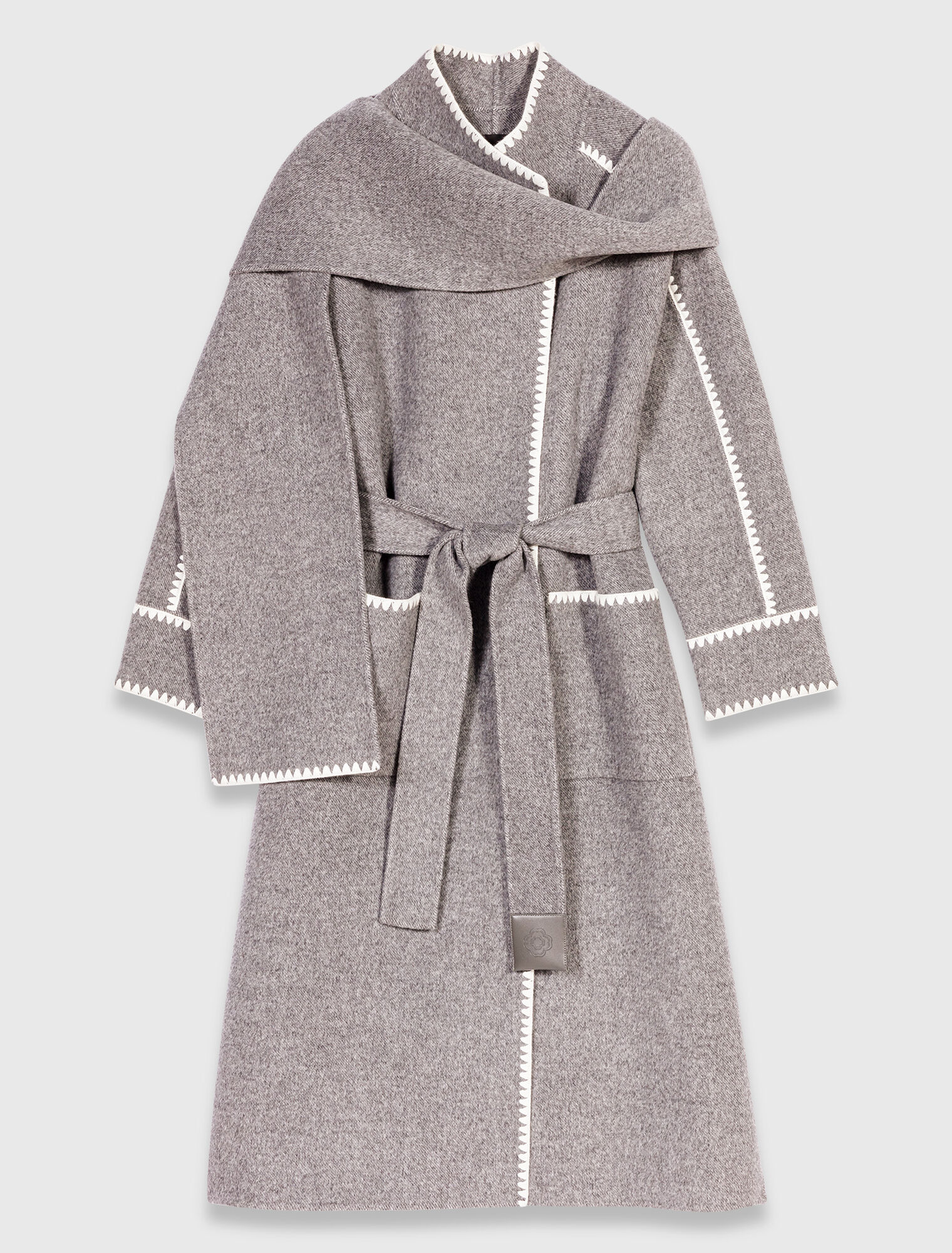 Manteau long double face