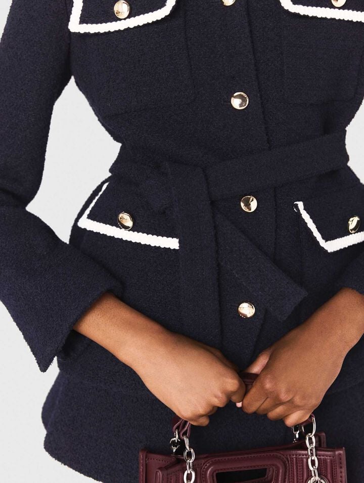 Veste 4 poches en tweed 
