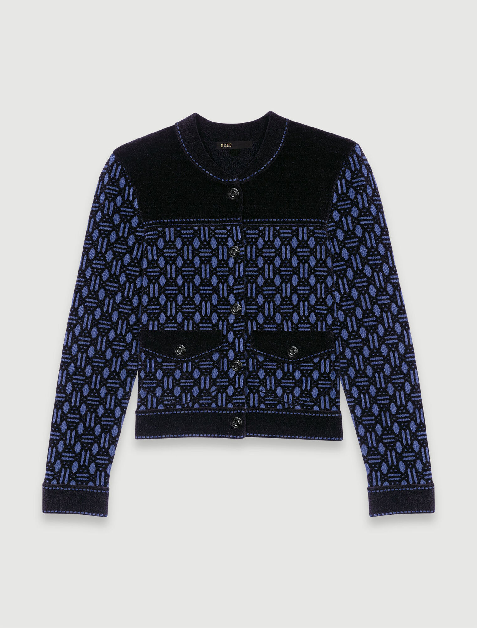 Veste courte bimatière