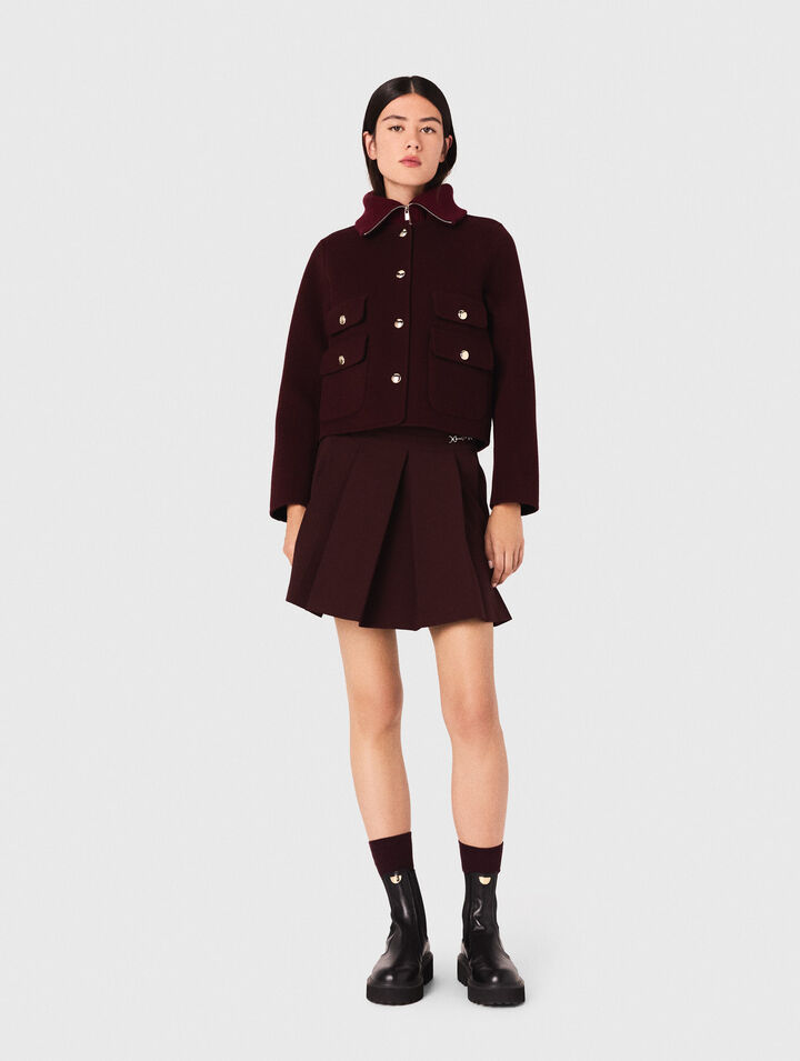 Veste courte double face reversible