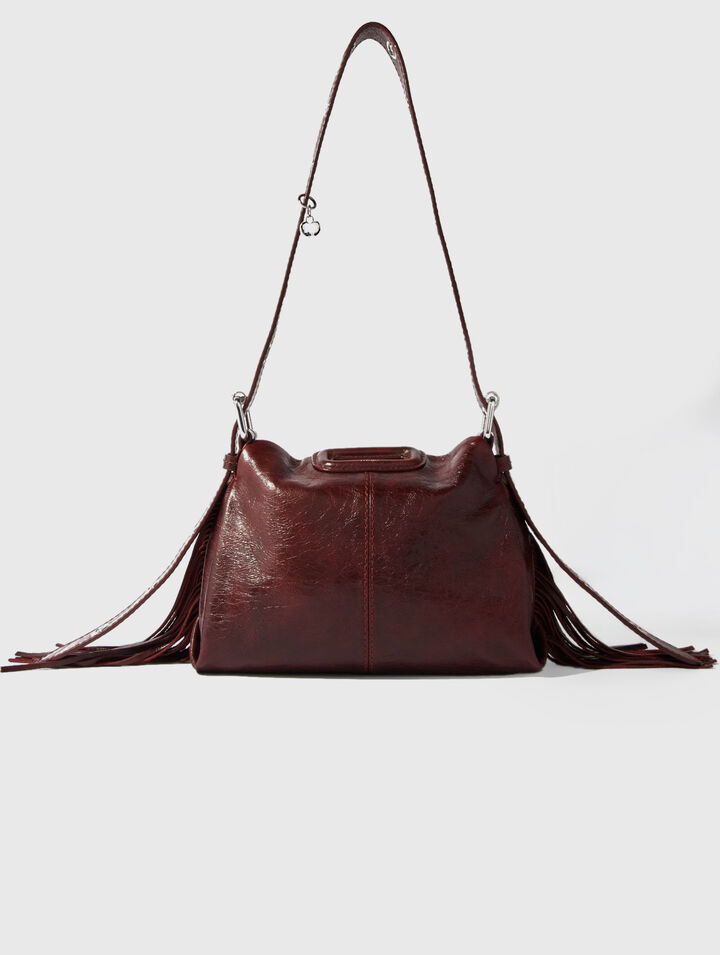 Sac Miss M mini en cuir craquel&eacute;