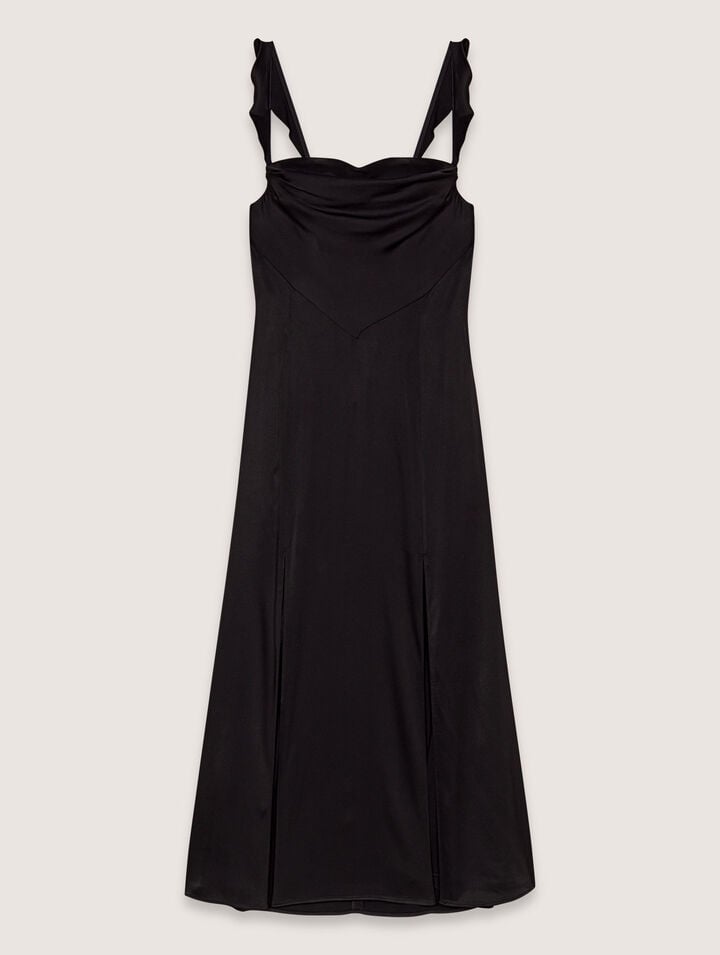 Satin-look maxi dress