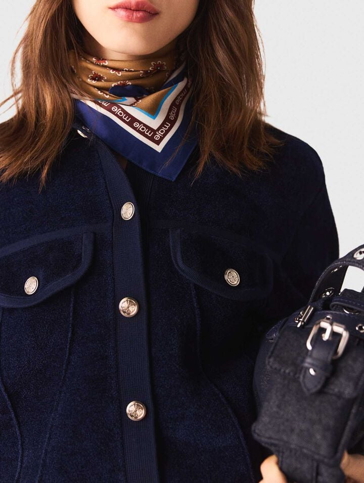 Veste courte en velours