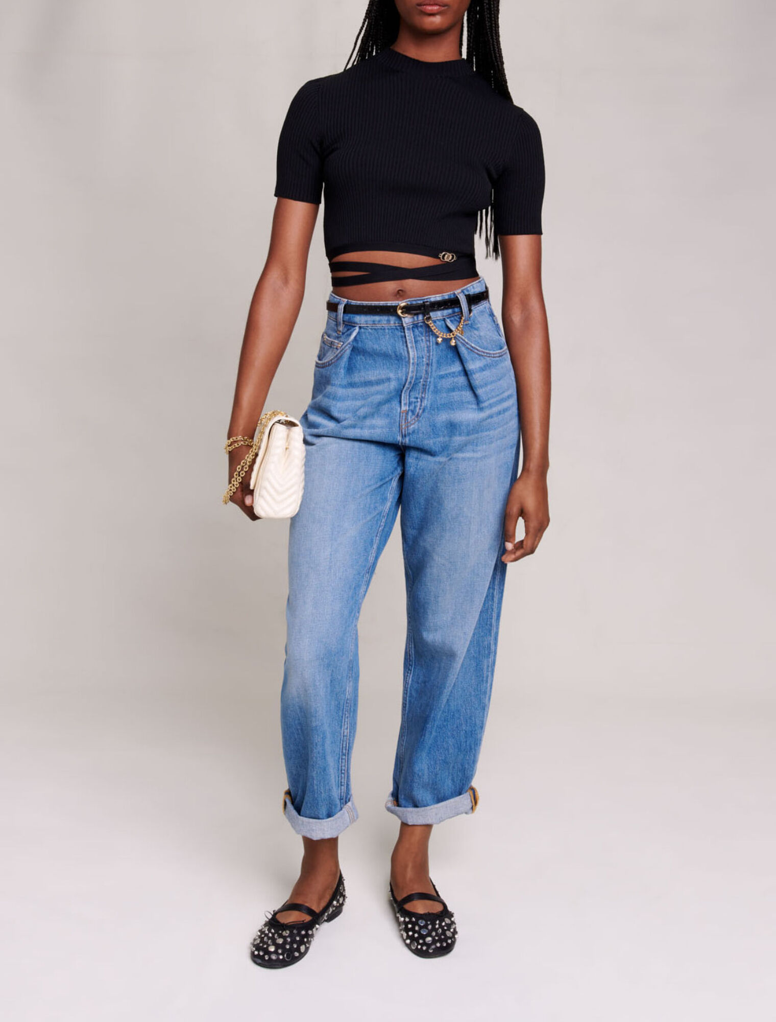 Crop top croisé