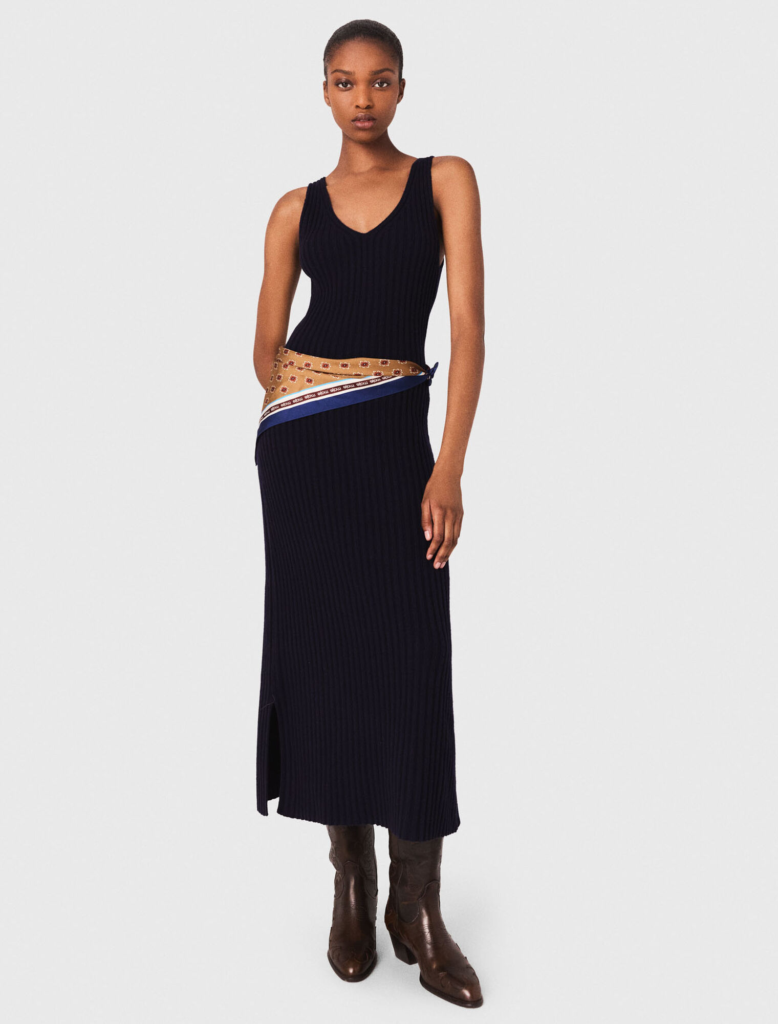 Robe en maille avec pull amovible