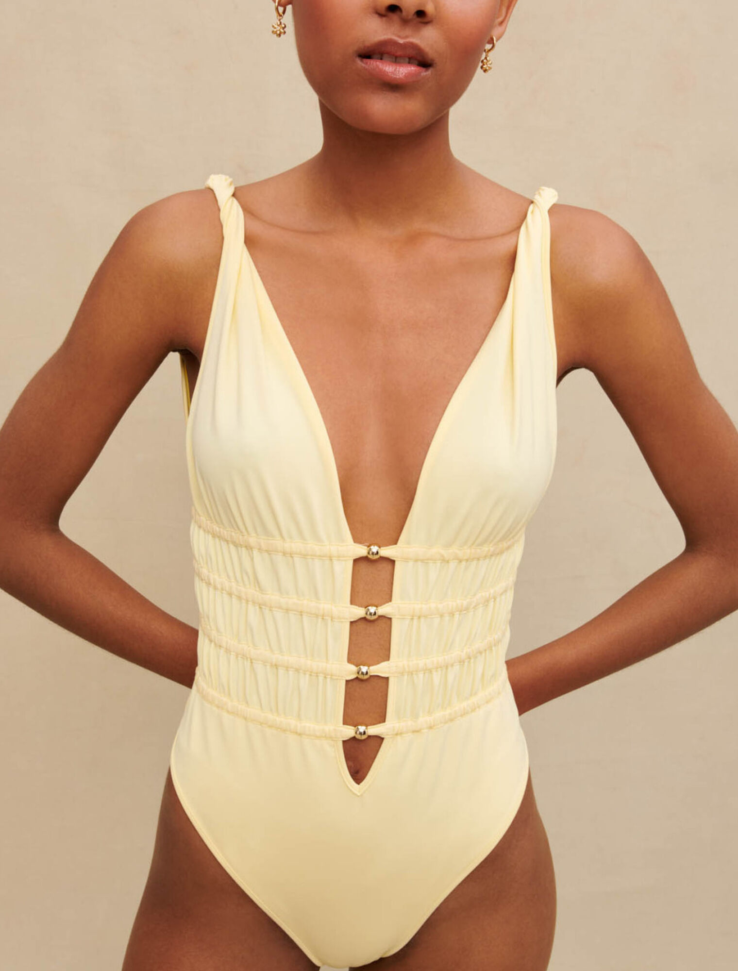 Openwork bodysuit