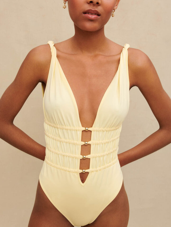 Openwork bodysuit