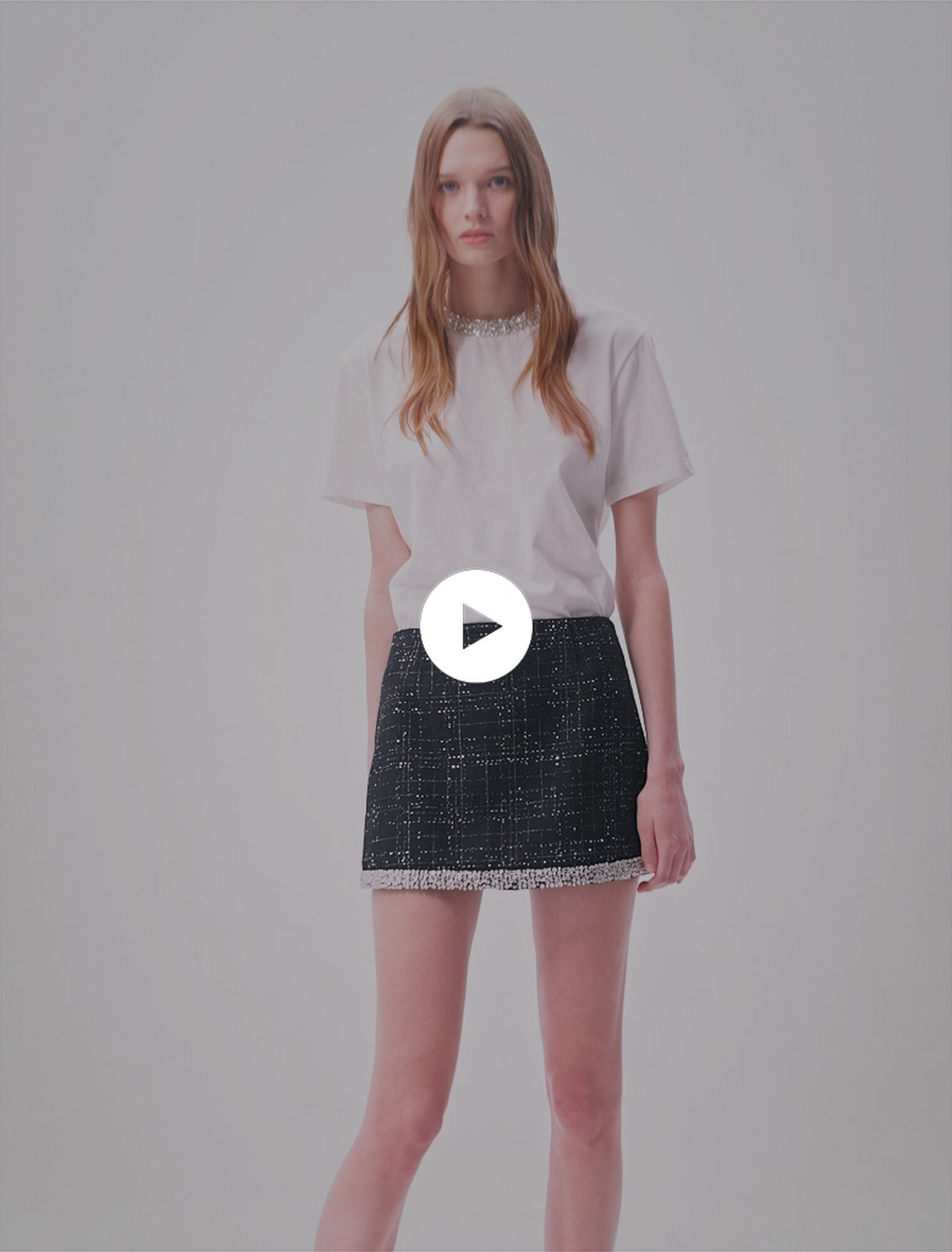 Sequinned skort