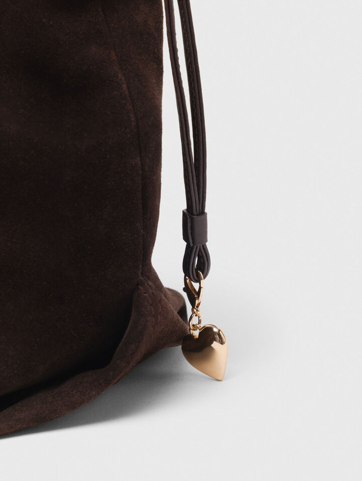 Sac M tote en cuir suède