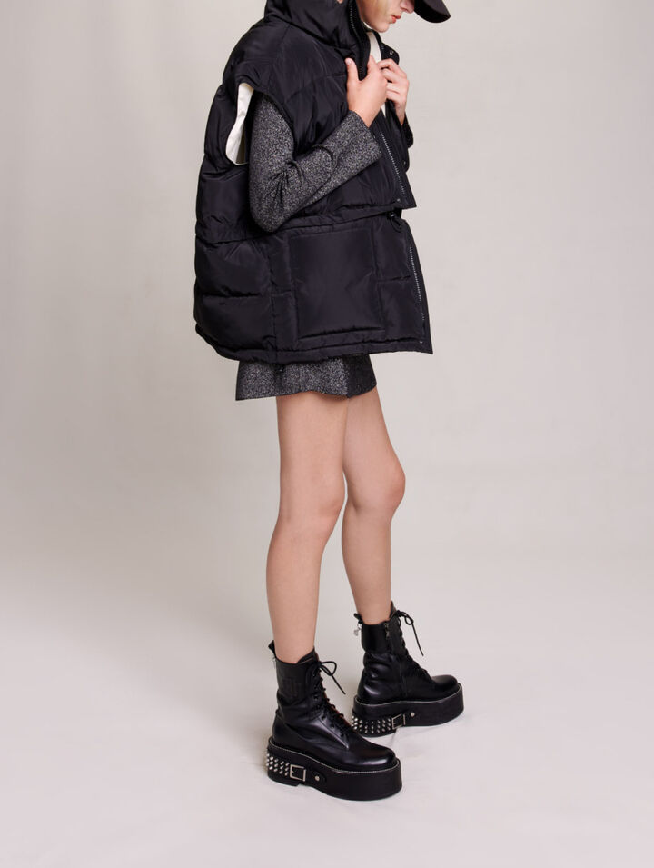 Sleeveless puffer jacket