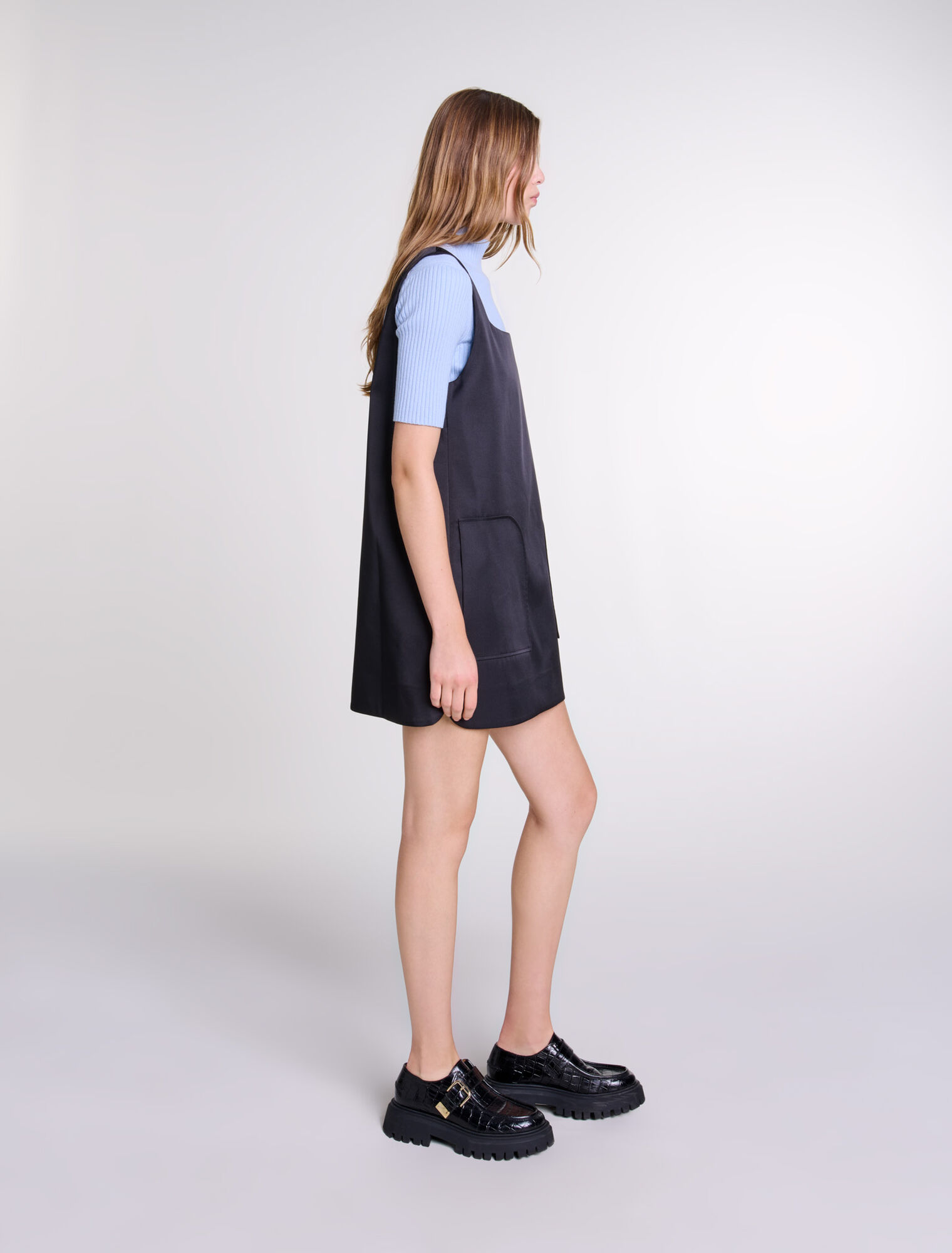 Robe chasuble en satin