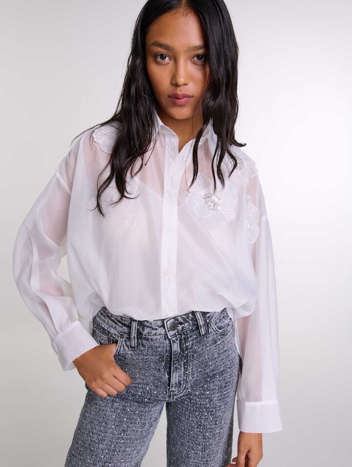 Chemise en organza