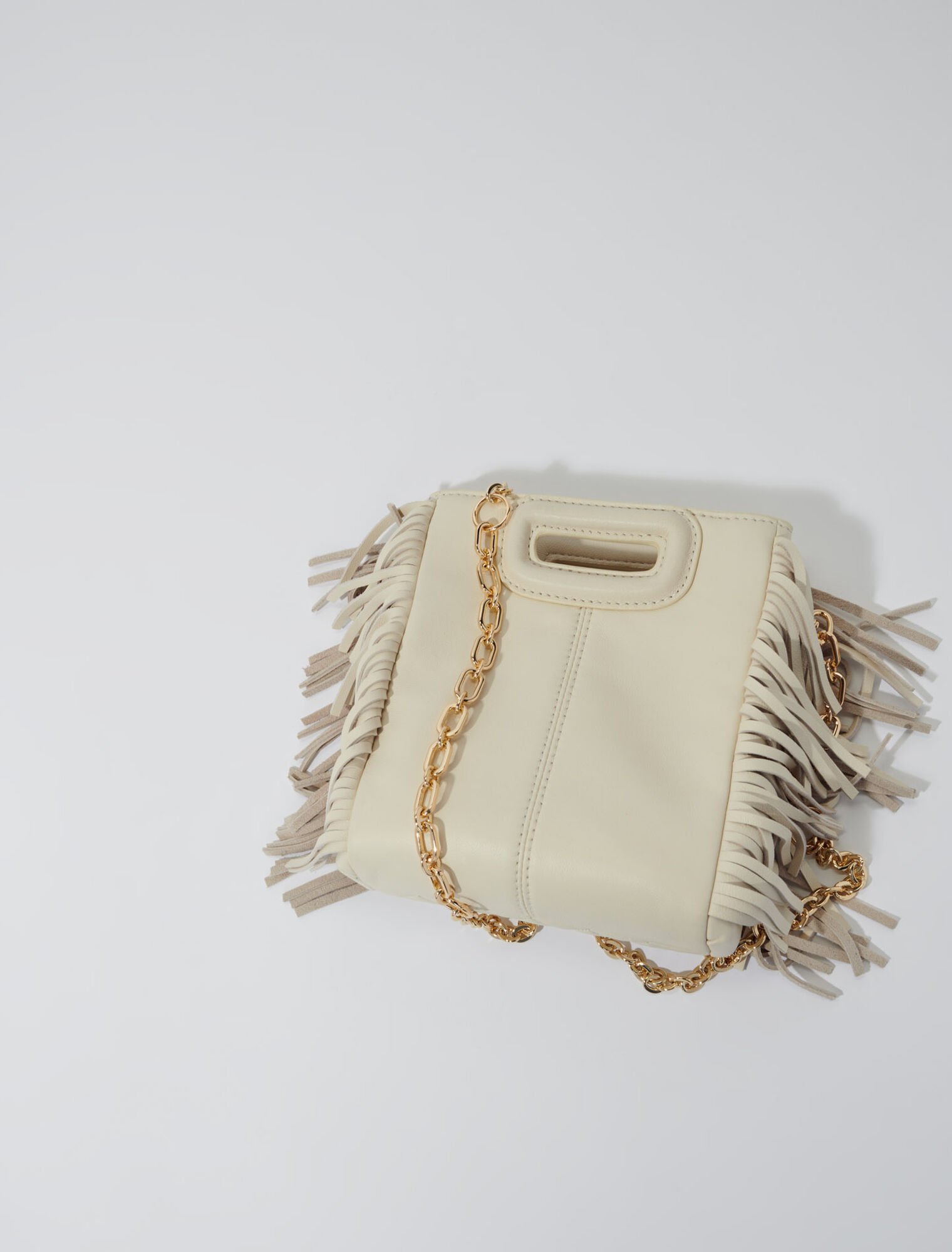 Sac M mini en cuir matelassé à studs