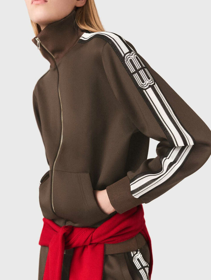 Sweatshirt avec bandes droites