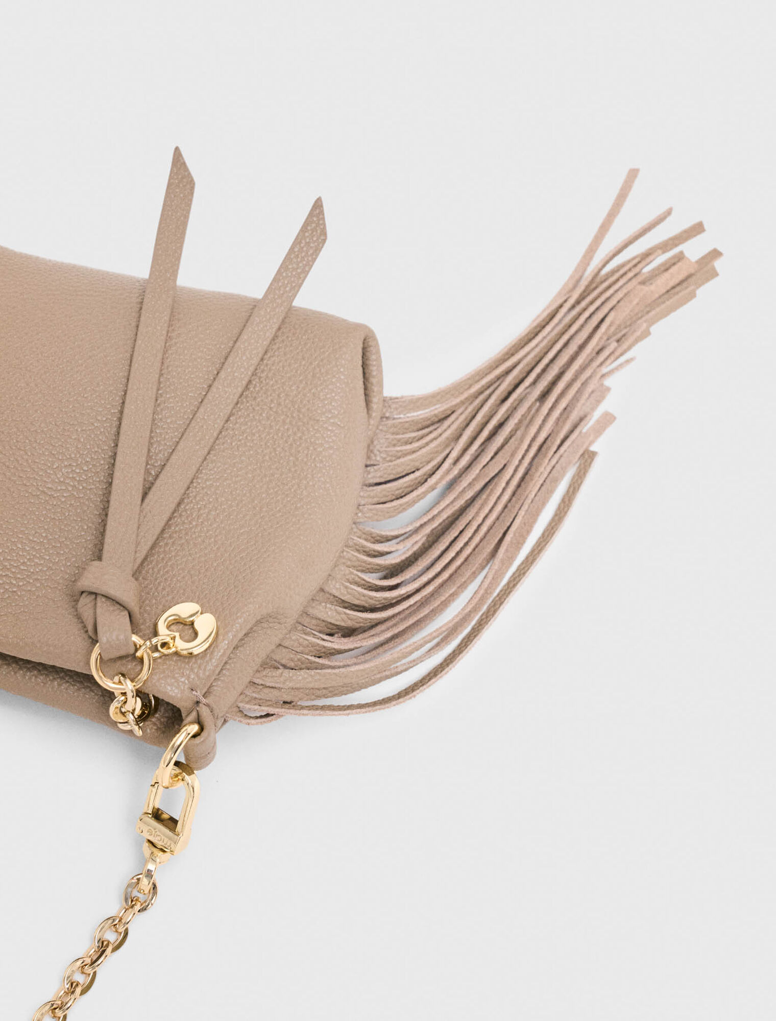 Miss M grained leather pouch