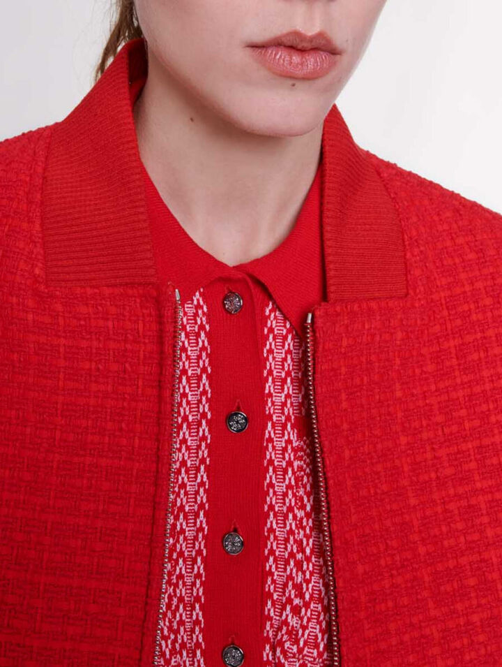 Short tweed jacket