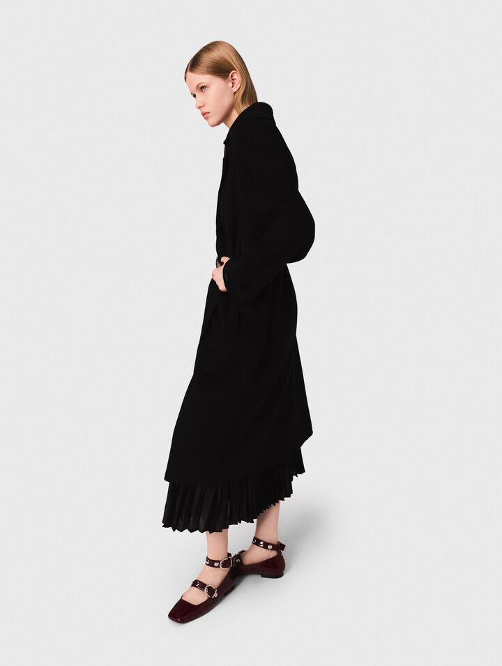 Manteau mi-long double face