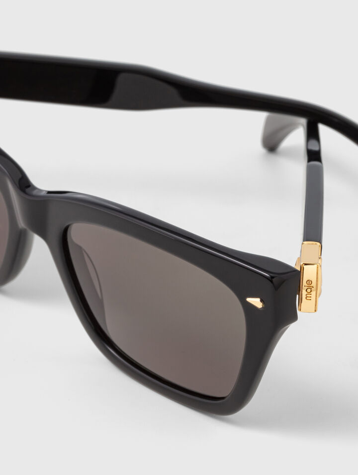 Lunettes rectangles en ac&eacute;tate
