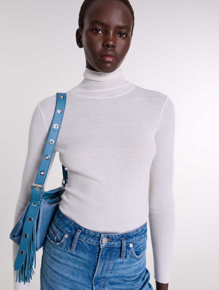 Pull en laine et soie