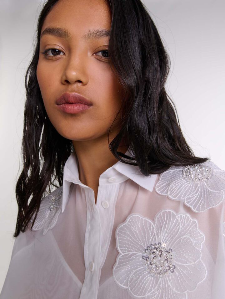 Chemise en organza