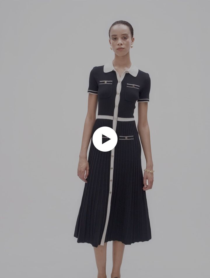 Robe longue en maille