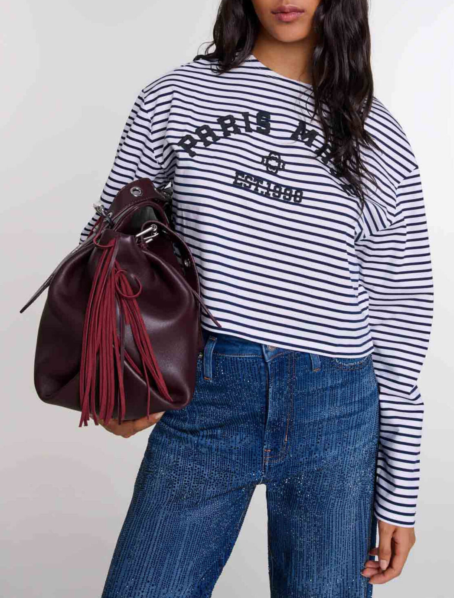 Tee-shirt court manches longues