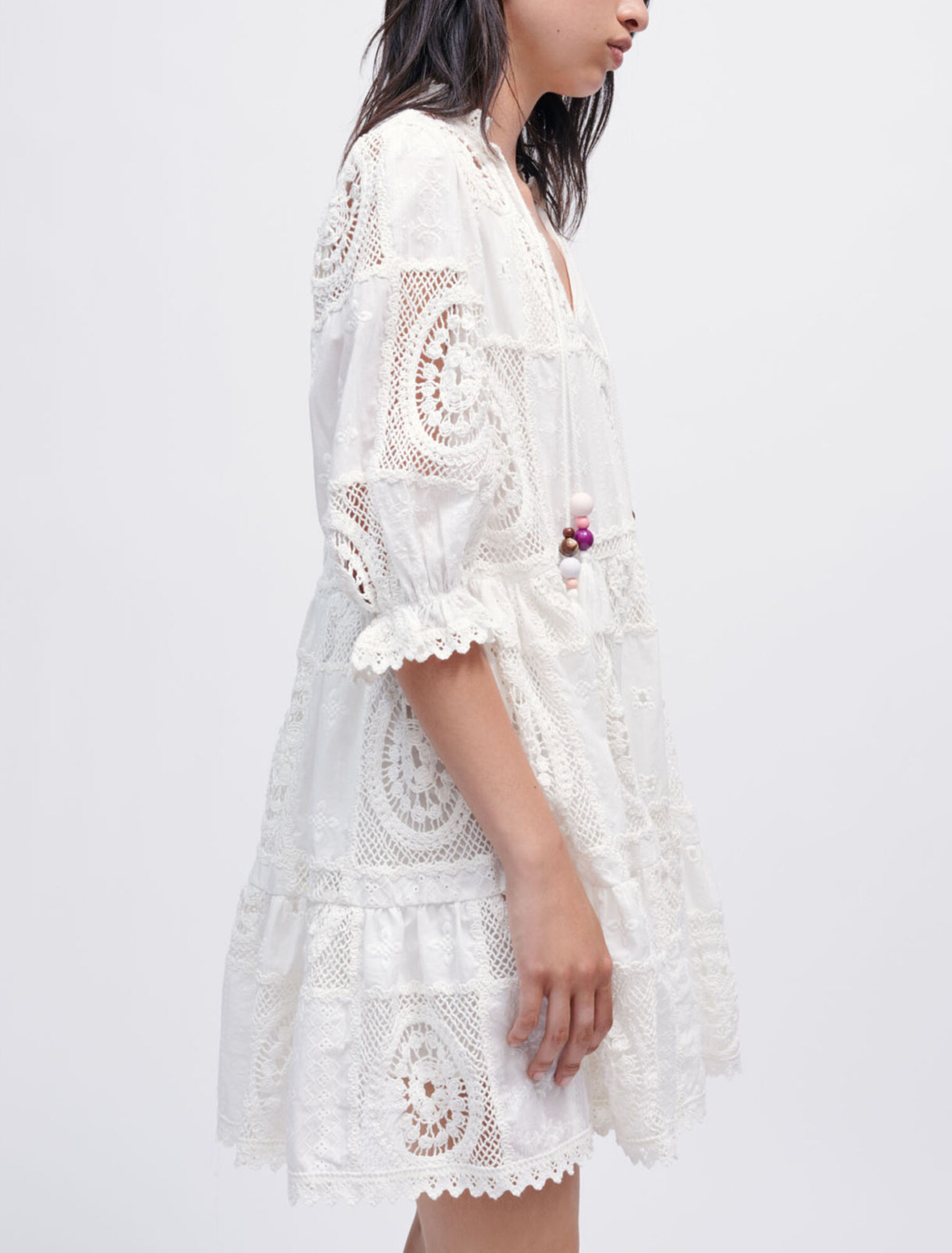 Robe en voile et crochet